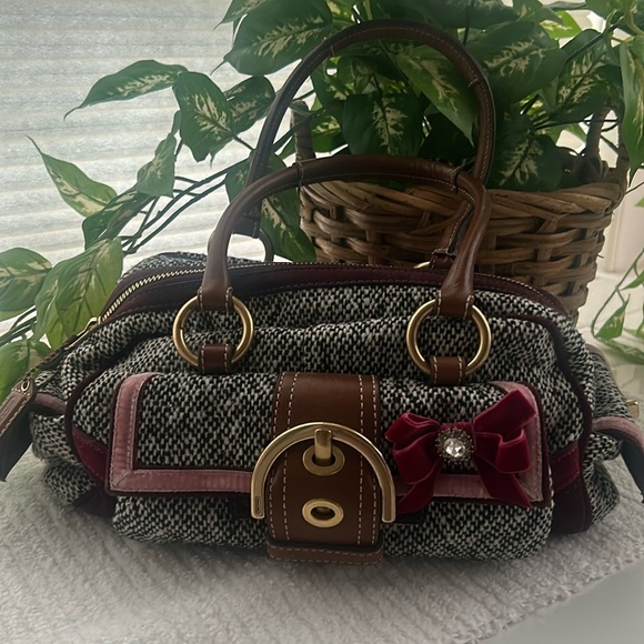 Coach Limited Edition Soho Tweed Satchel handbag, EUC - Picture 7 of 14